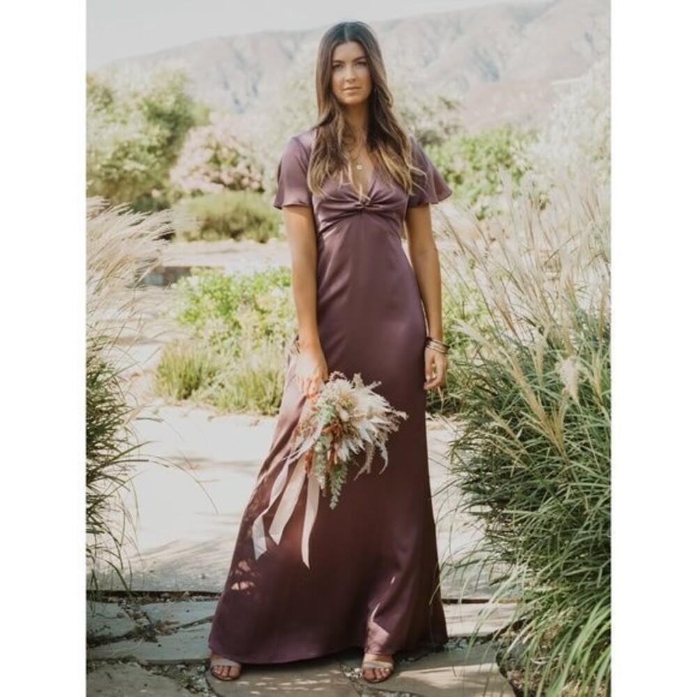 NEW Show Me Your MuMu Rome Twist Gown Dusty Purple Bridesmaid Dress